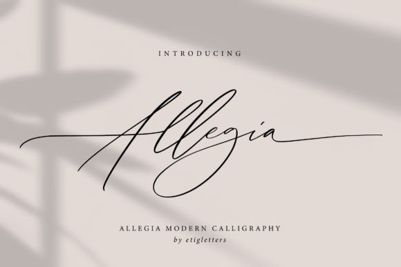 Allegia: A Handwritten Typeface for Editorial Storytelling