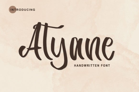 Atyane: A Sweet Cursive Handwritten Font for Modern Web Design