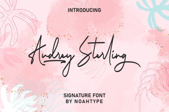 Audrey Sterling: A Handwritten Font for Handmade Product Design
