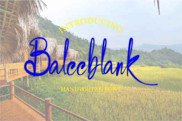 Baleeblank: A Modern Script Font That Makes Your Small Business Look Polished and Professional