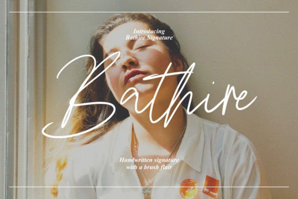 Bathire: A Script Font That Brings Graceful Typography to Web Design