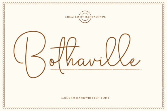 Bothaville: A Modern Monoline Font for Digital Interfaces