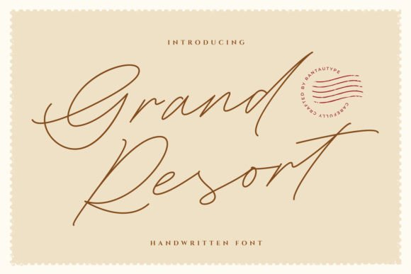 Grand Resort: A Refined Monoline Font for Editorial Design