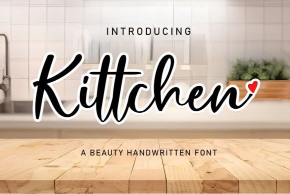 Kittchen: A Handwritten Script Font for Web and Digital Design