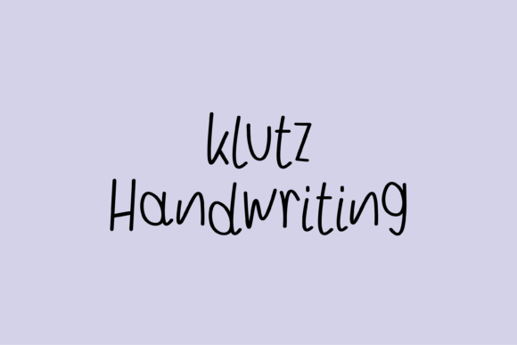 Klutz: A Whimsical Handwritten Font for Editorial Design