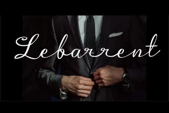 Lebarrent Font: Handwritten Style for Business Branding