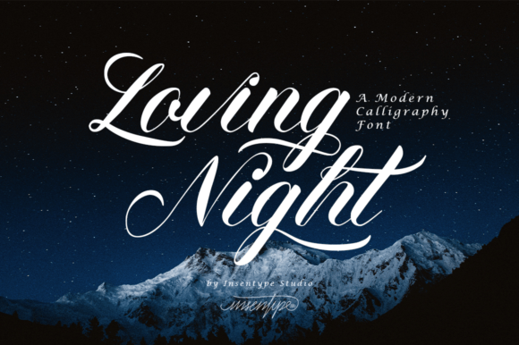 Loving Night: A Script Font That Brings Editorial Warmth and Elegance to Your Pages