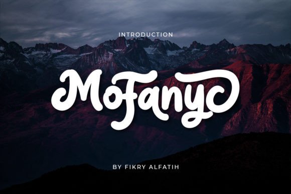 Mofanyc: A Bold Script Typeface for Digital Design and Brand Identity