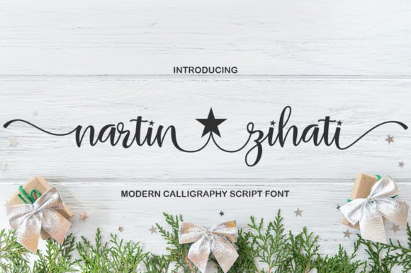 Nartin Zihati: A Handwritten Font for Crafters and Product Makers