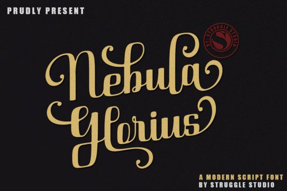 Nebula Glorius: Flowing Handwritten Font for Crafters