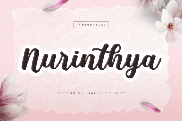 Nurinthiya: A Script Font That Brings Handmade Products to Life