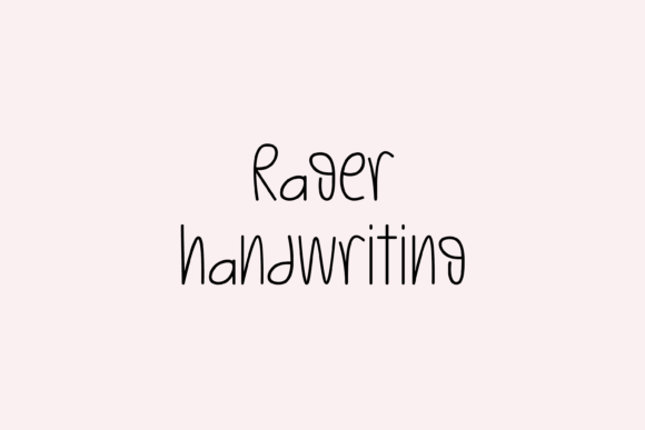 Rager Handwritten Font Review for Web Design Projects
