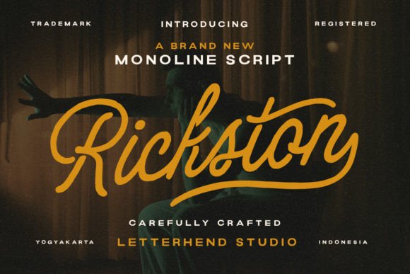 Rickstone: A Monoline Script Font Built for Digital Branding