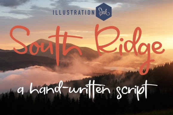 South Ridge Font: A Handwritten Script for Crafters and Creators
