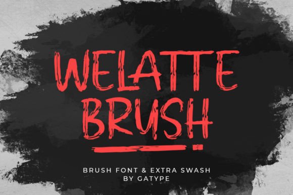 Welatte Brush: A Bold Script Font for Handmade Product Design