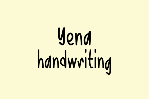 Yena Typeface: A Handwritten Script for Editorial Warmth