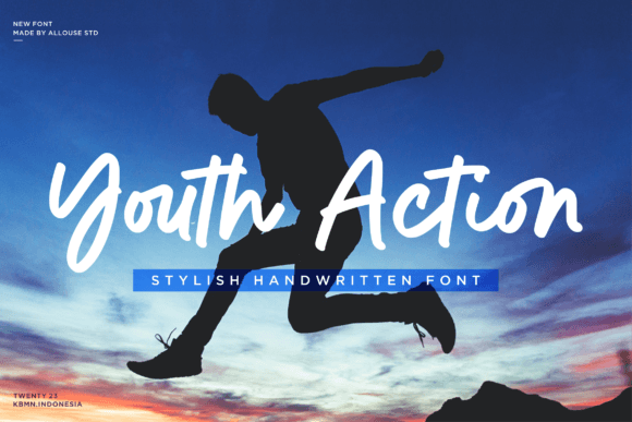 Youth Action: A Handwritten Font Built for Digital Design